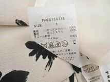 フレイアイディー 花柄 フレア スカート size1/白ｘ黒 ■■ ☆ dgb9 レディース_画像5