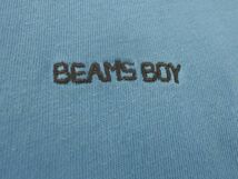 ネコポスOK BEAMS BOY ビームスボーイ ロゴ 刺繍 Tシャツ size1/青 ■◆ ☆ dgc1 レディース_画像3