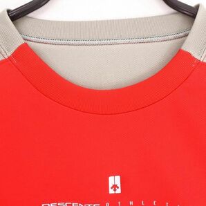 ネコポスOK DESCENTE デサント ノースリーブ トレーニングウェア カットソー sizeM/赤 ■◆ ☆ dgc1 メンズの画像2