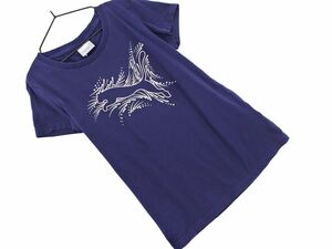 ネコポスOK PUMA プーマ プリント Tシャツ sizeS/濃紺 ■◆ ☆ dgc1 レディース