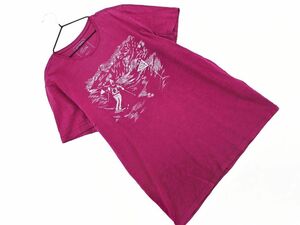 ネコポスOK ラコステ プリント Tシャツ size3/ピンク ■◆ ☆ dgc4 レディース