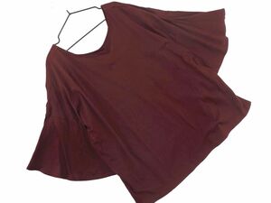  cat pohs OK CHILD WOMAN Child Woman back open wide sleeve cut and sewn sizeF/ bordeaux #* * dgc4 lady's 