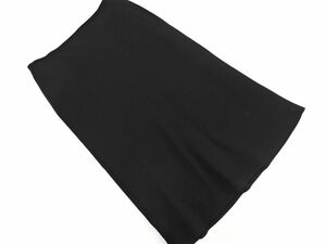ネコポスOK Calvin Klein カルバンクライン Aライン 台形 スカート size2/黒 ■■ ☆ dgc6 レディース