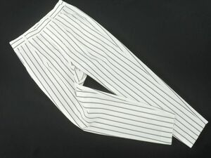 ネコポスOK アンタイトル ストライプ テーパード パンツ size0/白ｘ濃紺 ■■ ☆ dgc6 レディース
