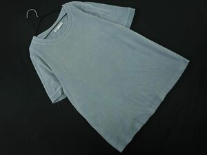 ネコポスOK ZARA ザラ USED加工 半袖 Tシャツ sizeL/グレー ■◆ ☆ dgc6 レディース