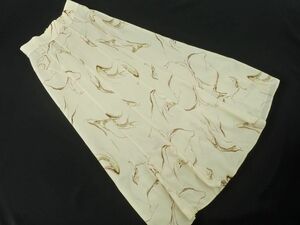  cat pohs OK Mystic total pattern long skirt sizeF/ beige #* * dgc7 lady's 