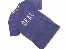 ネコポスOK ニコルクラブ 総柄 プリント Tシャツ size46/紺 ■◆ ☆ dgc7 メンズ_画像1