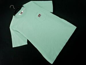 ネコポスOK BEN DAVIS ベンデイビス ポケット Tシャツ sizeM/ミント ■◆ ☆ dgc7 メンズ