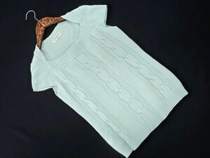 KUMIKYOKU Kumikyoku summer knitted sweater size2/ mint #* * dgc8 lady's 