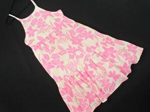 ZARA ザラ キッズ 花柄 キャミソール ワンピース size128ｃｍ/オフホワイトｘピンク ■◆ ☆ dgb1 子供服