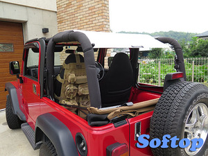 スパイダーウェブシェード SW1-TJ(Tan) JeepWrangler TJ 97-06用 SPIDERWEBSHADE ジープ・ラングラー