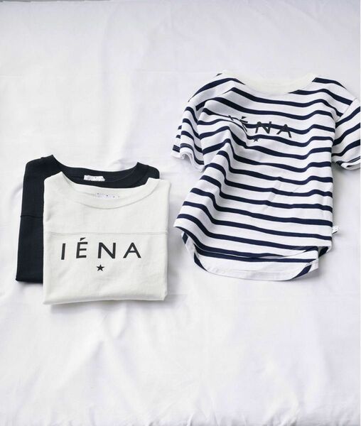 IENA ENFANT エトワールロゴ半袖TシャツKids サイズXLホワイト