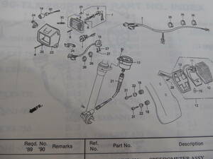 HRC ホンダ純正　TLM260R　‘89　‘90　スピードメーターケーブル　44830-NN0-000　希少