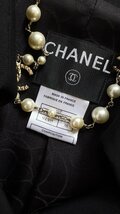 シャネル ジャケット スーツ CHANEL ラック・ウール・CCロゴボタン・ダブル F38_画像6