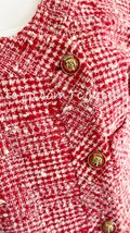 シャネル ジャケット スーツ CHANEL レッド・アイボリー・マドモアゼル・ボタン・ツイード・スカート F36_画像8