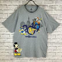 Disney ディズニーパークス WDW 肉厚プリント Tシャツ 半袖 輸入品 春服 夏服 海外古着 キャラクター 2019 ミッキー ドナルド プルート_画像2