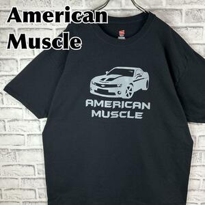 AmericanMuscle アメリカンマッスル 外車 Tシャツ 半袖 輸入品 春服 夏服 海外古着 車 スポーツカー V8 エンジン アメ車 マッスルカー