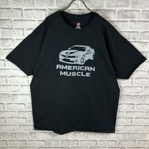 AmericanMuscle アメリカンマッスル 外車 Tシャツ 半袖 輸入品 春服 夏服 海外古着 車 スポーツカー V8 エンジン アメ車 マッスルカー_画像2