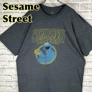Sesame Street セサミストリート クッキーモンスター シェアリングシングス Tシャツ 半袖 輸入品 春服 夏服 海外古着 アニメ キャラクター