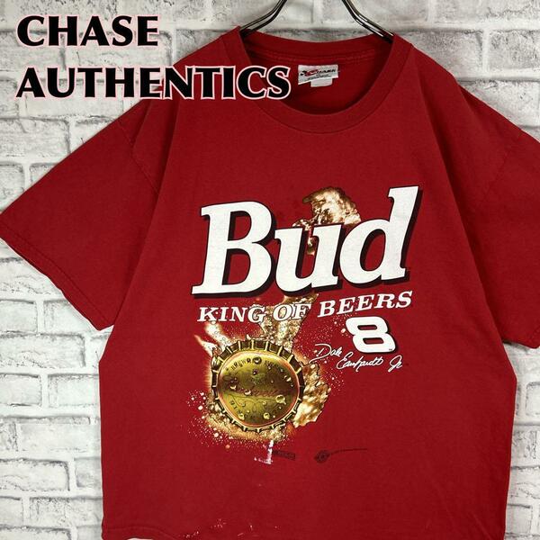 CHASE AUTHENTICS チェイスオーセンティック バドワイザー ビール Tシャツ 半袖 輸入品 春服 夏服 海外古着 会社 企業 ゆったり 王冠