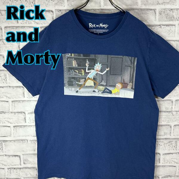 RICK AND MORTY リックアンドモーティ キャラ Tシャツ 半袖 輸入品 春服 夏服 海外古着 プリント キャラクター アニメ テレビ