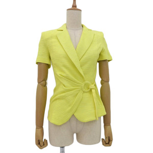  super-beauty goods Armani ko let's .-ni2015 year spring summer commodity short sleeves tweed jacket 38 lady's almost unused 