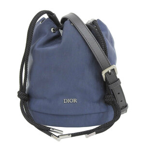 超美品 ディオール Dior 2021年商品 Drawstring Bucket Bag Nylon ナイロン ドローストリング バケット 2WAY 巾着 ショルダーバッグ S 21ss