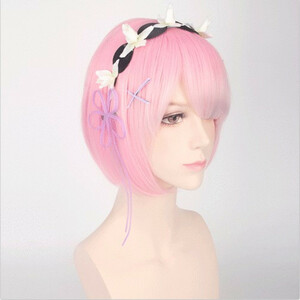  Zero from beginning . unusual world life Ram wig katsulali Zero anime cosplay fancy dress 