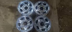 ★日産 D21 テラノ 純正 15×6J ET30 6H PCD139.7 ハブ径100mm スチール 鉄 ホイール 4本★個人宅配達不可