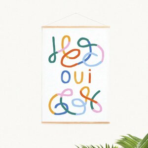 Oui wall art Print A3 アート ポスター CoraAbstract 北欧 リビング Poster