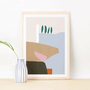 Pin des Alpes wall art Print A3 アート ポスター CoraAbstract 北欧 リビング Poster