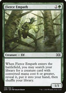 MTG ■緑/英語版■ 《激情の共感者/Fierce Empath》★FOIL★ ダブルマスターズ 2XM