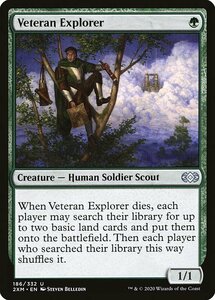 MTG ■緑/英語版■ 《老練の探険者/Veteran Explorer》★FOIL★ ダブルマスターズ 2XM