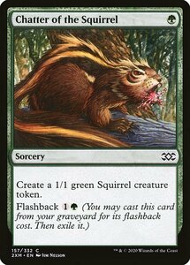 MTG ■緑/英語版■ 《リスのお喋り/Chatter of the Squirrel》★FOIL★ ダブルマスターズ 2XM