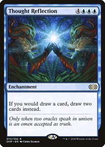 MTG ■青/英語版■ 《思考の反射/Thought Reflection》★FOIL★ ダブルマスターズ 2XM