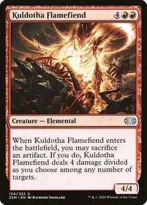 MTG ■赤/英語版■ 《カルドーサの炎魔/Kuldotha Flamefiend》★FOIL★ ダブルマスターズ 2XM