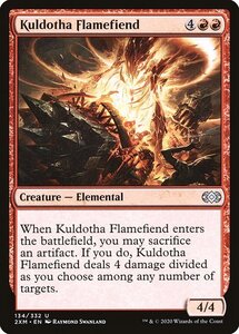 MTG ■赤/英語版■ 《カルドーサの炎魔/Kuldotha Flamefiend》★FOIL★ ダブルマスターズ 2XM