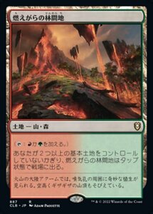 MTG ■土地/日本語版■ 《燃えがらの林間地/Cinder Glade》統率者レジェンズ：バルダーズゲートの戦い CLB