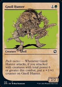 MTG ■緑/英語版■ 《ノールの狩人/Gnoll Hunter》★ショーケースFOIL★ フォーゴトン・レルム探訪　AFR