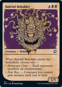 MTG ■黒/英語版■ 《悪意のビホルダー/Baleful Beholder》★ショーケースFOIL★ フォーゴトン・レルム探訪　AFR