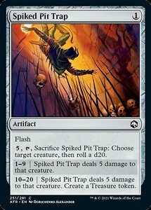 MTG ■無/英語版■ 《とげの落とし穴/Spiked Pit Trap》★FOIL★フォーゴトン・レルム探訪　AFR