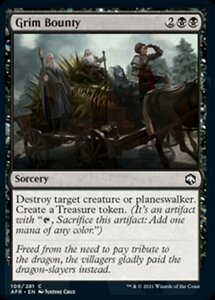 MTG ■黒/英語版■ 《不気味な報奨/Grim Bounty》★FOIL★フォーゴトン・レルム探訪　AFR