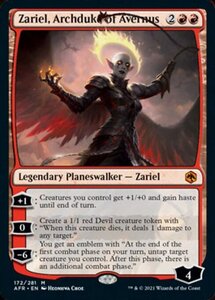 MTG ■赤/英語版■ 《アヴェルナスの大公、ザリエル/Zariel, Archduke of Avernus》★FOIL★フォーゴトン・レルム探訪　AFR