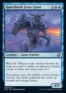 MTG ■青/英語版■ 《霧氷盾のフロスト・ジャイアント/Rimeshield Frost Giant》★FOIL★フォーゴトン・レルム探訪　AFR