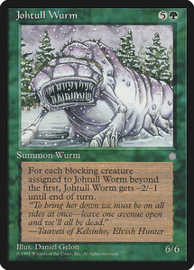 MTG ■緑/英語版■ 《ジョータル・ワーム/Johtull Wurm》アイスエイジ ICE