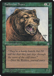 MTG ■緑/英語版■ 《Balduvian Bears》アイスエイジ ICE