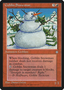 MTG ■赤/英語版■ 《ゴブリンの雪だるま/Goblin Snowman》アイスエイジ ICE