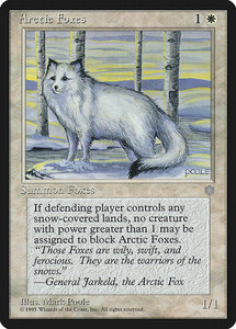 MTG ■白/英語版■ 《Arctic Foxes》アイスエイジ ICE