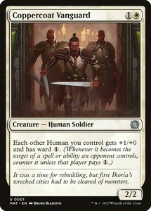 MTG ■白/英語版■ 《銅纏いの先兵/Coppercoat Vanguard》★FOIL★ 機械兵団の進軍：決戦の後に MAT