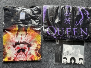  QUEEN+Adam Lambert クイーン アダムランバート Tシャツ Mサイズ タオル 黒 3点セット 新品 廃盤